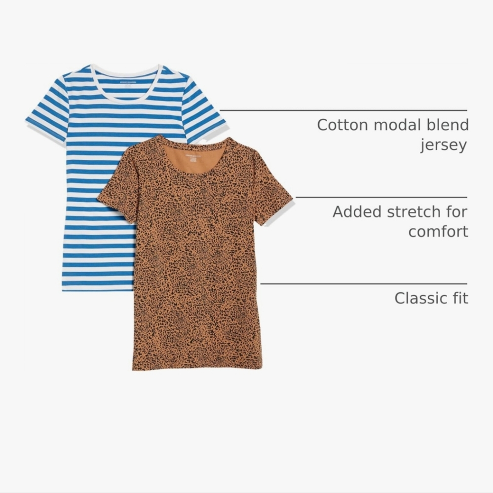 AMAZON ESSENTIALS Crew Neck Tshirt Sz. M, For Both!